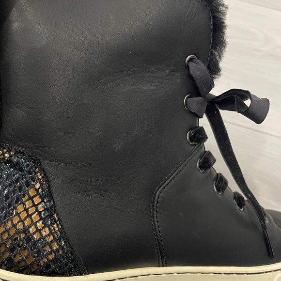 UGG Croft Exotic Leather High Top Sneakers Size 7 - Picture 10 of 16